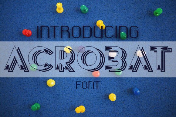 Acrobat: A Stylish Decorative Font Family for Bold Designs