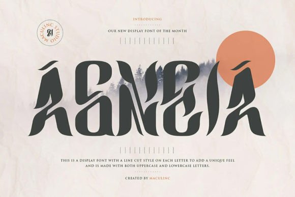 Agneia: A Display Font for Modern Editorial Design