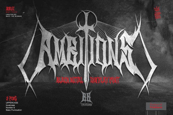 Ambitions: The Heavy Metal Display Font for Bold Editorial Design