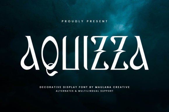 Aquizza: The Stylish Display Font for Creative Crafters