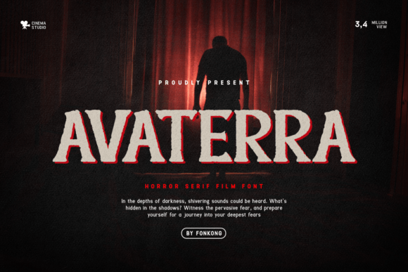 Avaterra: The Bold Display Typeface for Cinematic Branding