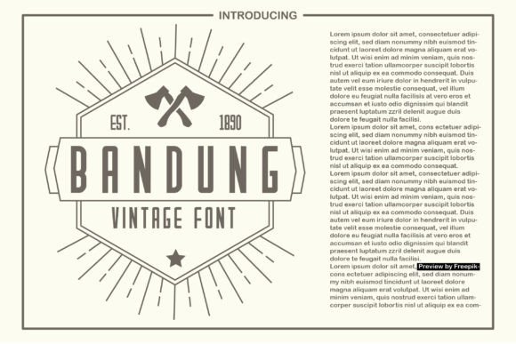 Bandung: The Bold Display Font for Impactful Campaigns