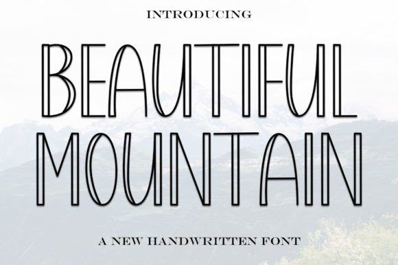 Beautiful Mountain: A Festive Typeface for Holiday Editorial Design