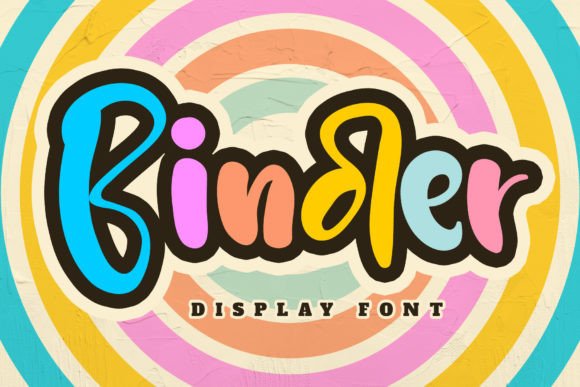 Binder: The Quirky Display Font for Cheerful Handmade Brands