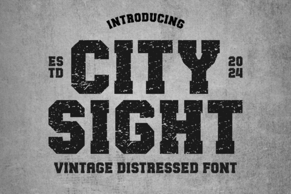 City Sight: The Vintage Typeface for Authentic Campaigns