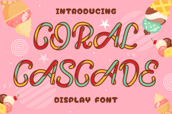 Coral Cascade: The Playful Display Font for Sweet Digital Brands