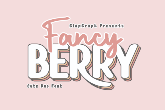 Fancy Berry Duo: The Perfect Handwritten Display Font for Makers