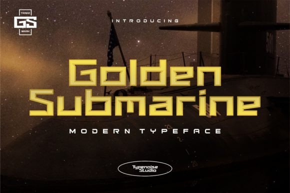 Golden Submarine: The Quirky Display Font for Handmade Creators