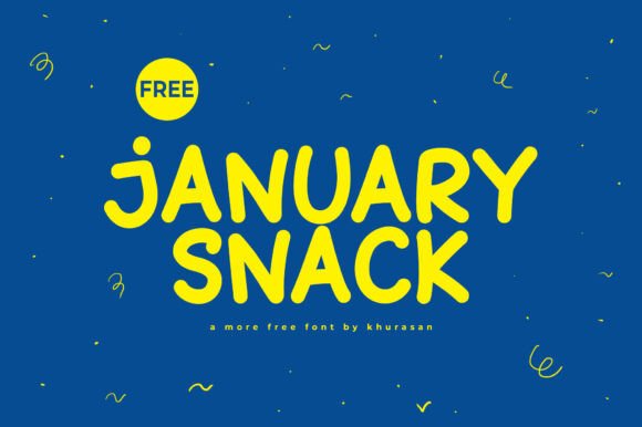 January Snack: A Modern Display Typeface for Editorial Design
