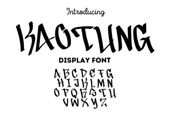 Kaotung: The Bold Display Font for Playful Brand Identity