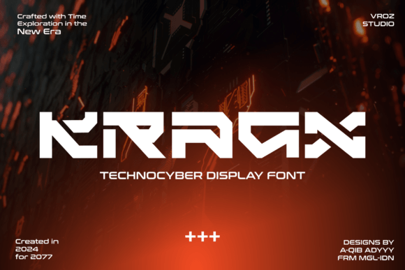 Kragx: The Futuristic Display Font for Modern Makers