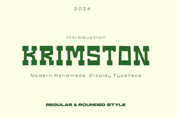 Krimston: The Bold Display Font for Modern Digital Brands