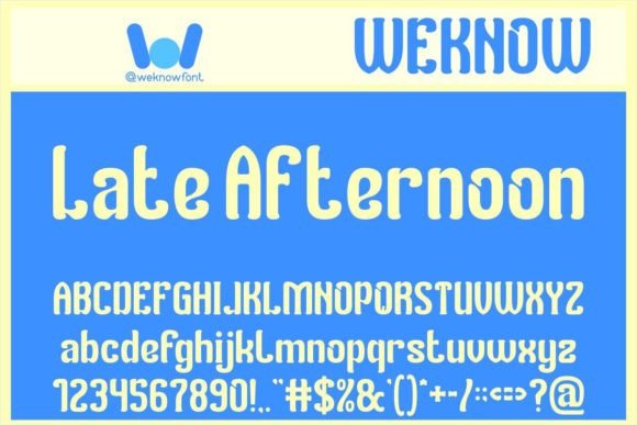 Late Afternoon Typeface for Creative Branding Projects