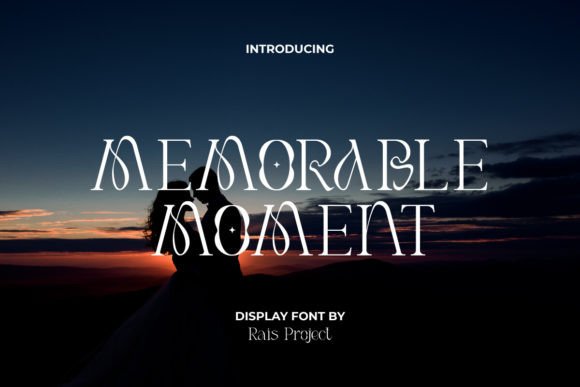 Memorable Moment: A Display Font for Elegant Editorial Design