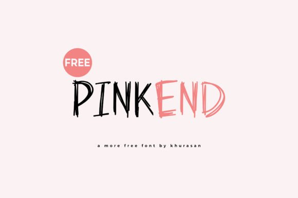 Pinkend: A Modern Brush Typeface for Editorial Design