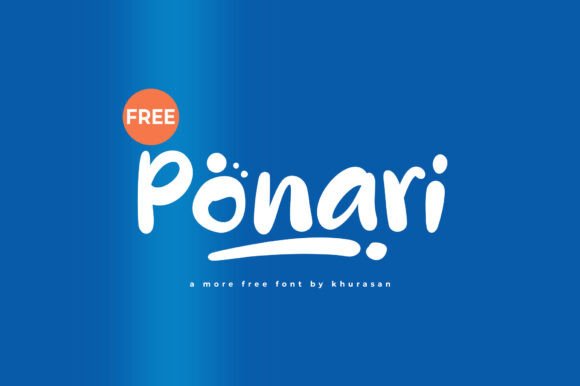 Ponari: The Modern Cute Display Font for Creative Makers