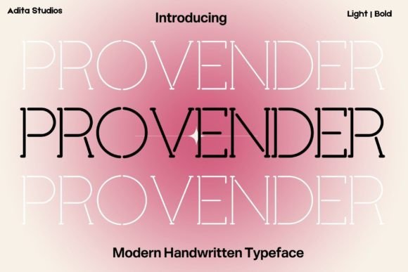 Provender: A Premium Display Typeface for Editorial Excellence