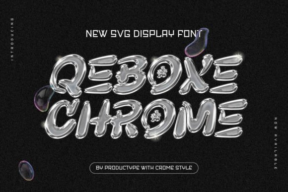 Qebox Chrome: The Futuristic Display Font for Bold Digital Brands