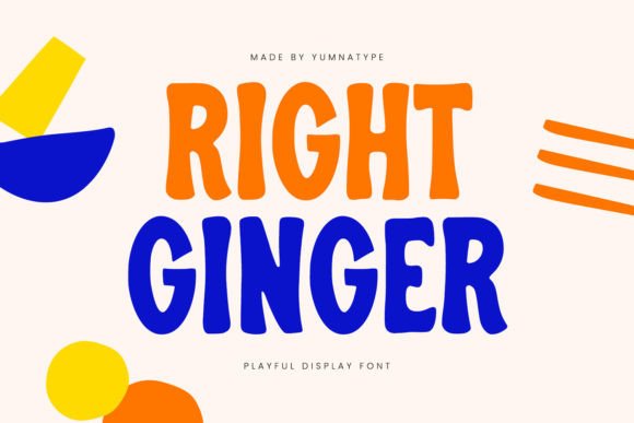 Right Ginger: A Playful Display Typeface for Editorial Design