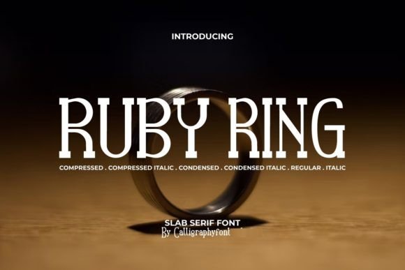 Ruby Ring: A Modern Slab Serif Typeface for Editorial Design