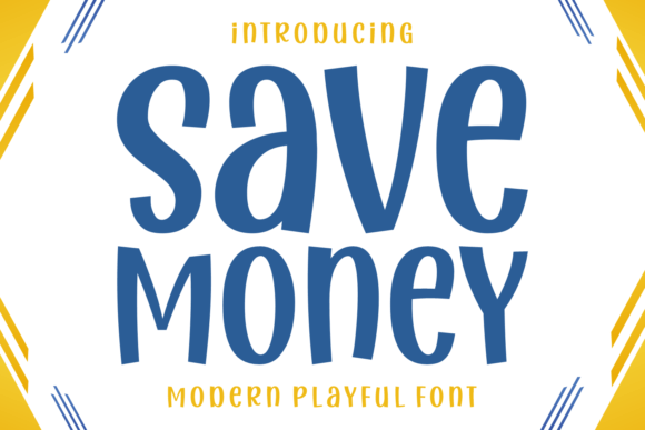 Save Money: A Chic Display Typeface for Creative Makers