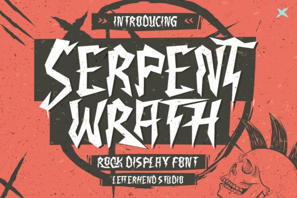 Serpent Wrath: A Hardcore Display Font for Bold Branding