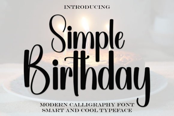 Simple Birthday: The Perfect Display Typeface for Festive Web Design