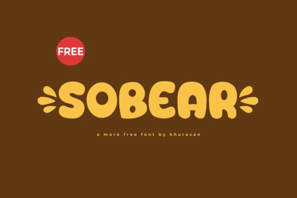 Sobear: A Modern Display Font for Editorial Design