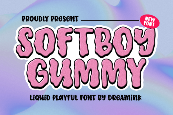 Softboy Gummy: A Liquid Display Typeface for Playful Editorial Design