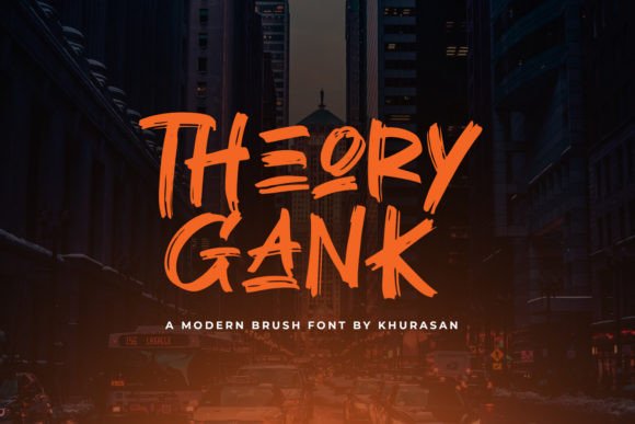 Theory Gank: The Modern Brush Font for Scroll-Stopping Visuals