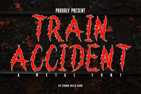 Train Accident: A Bold Display Typeface for Digital Horror Brands
