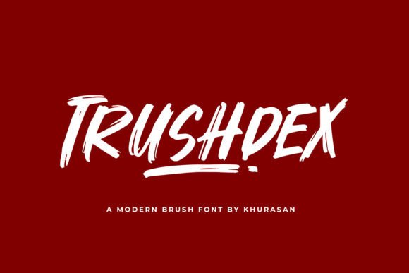 Trushdex: The Bold Brush Font for Modern Maker Brands