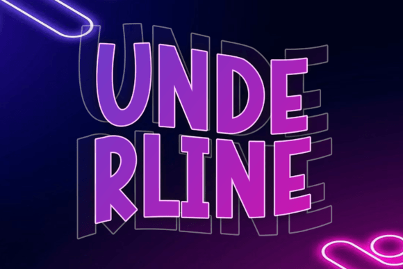 Underline: A Fresh Display Font for Editorial Design
