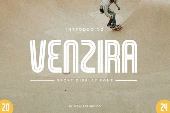 Venzira: The Dynamic Sports Running Font for Makers